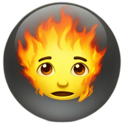 Ukraine in fire emoji