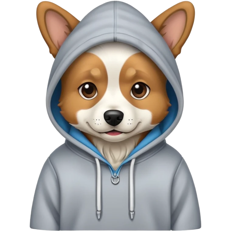 Dog with hoodie  emoji