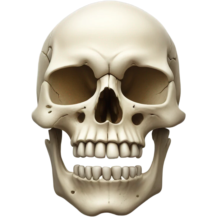 Realistic skull  emoji