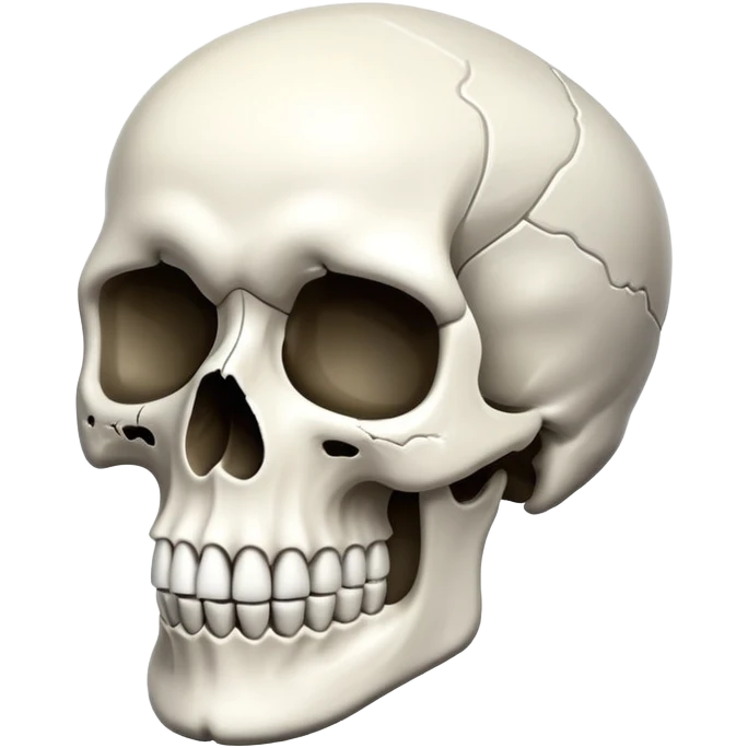 Skull whit :/ emoji
