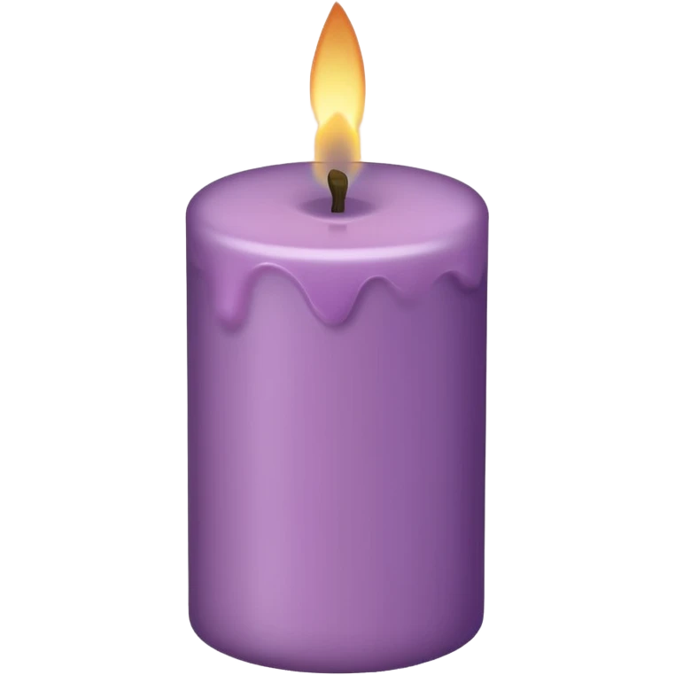 Mauve candle  emoji