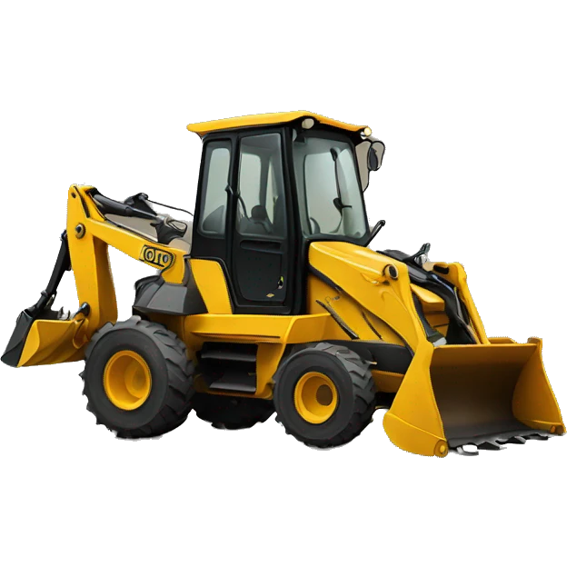 backhoe loader emoji