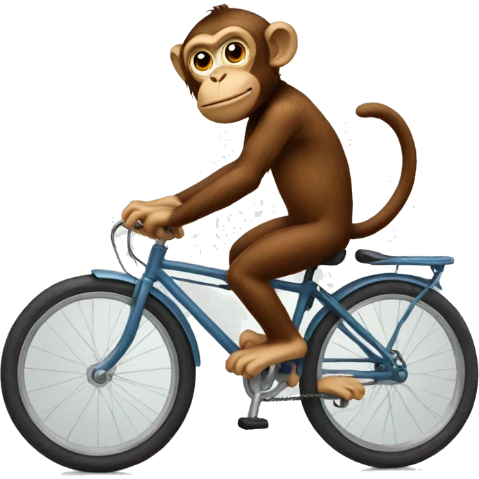 monkey riding a bike emoji