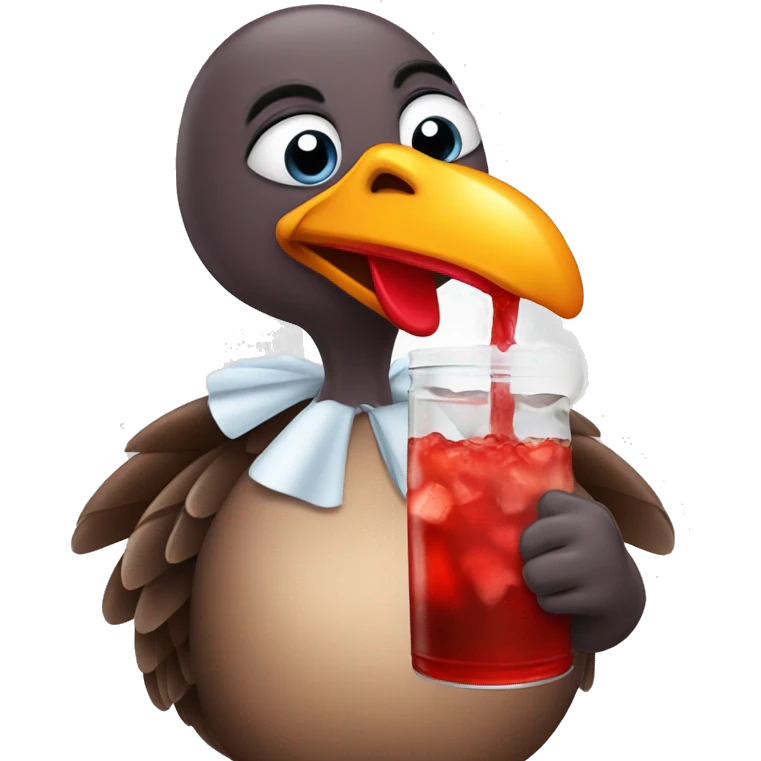 turkey drinking kool-aid emoji