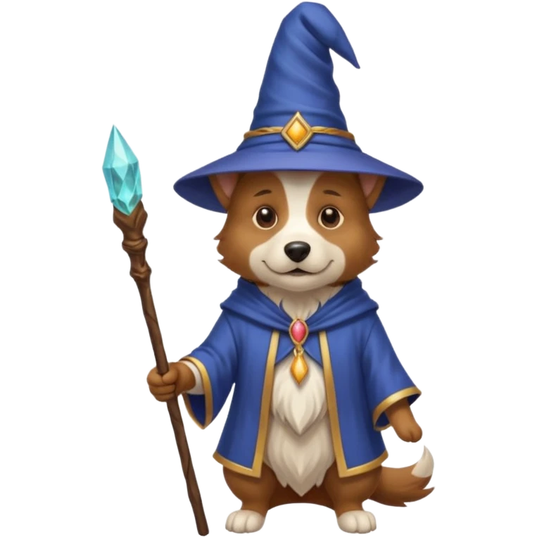 Dog wizard emoji