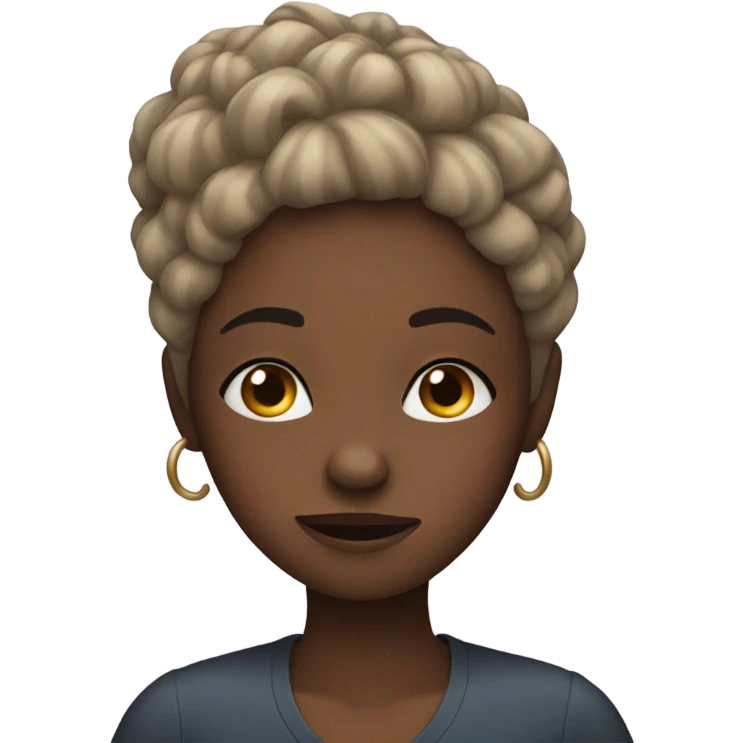 Black girl saying no emoji