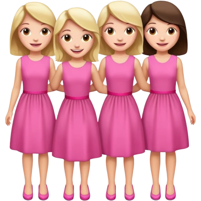 بنات ورديات emoji