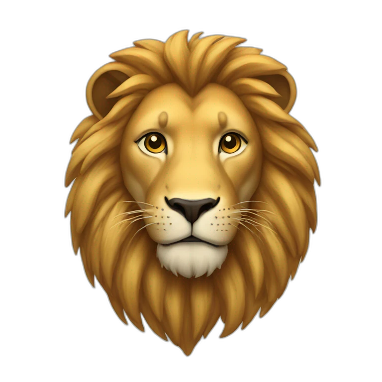 Un lion emoji