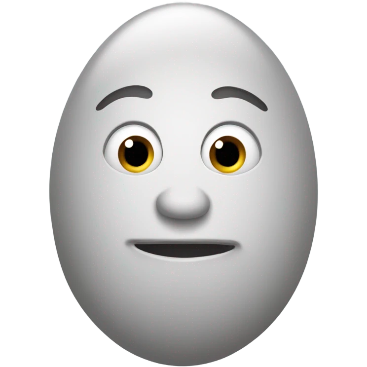 Egg head emoji