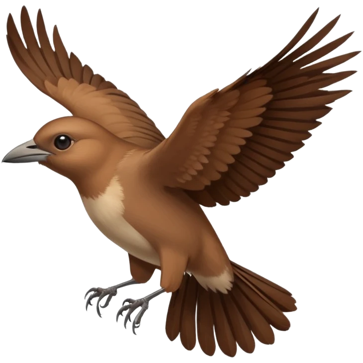 Nightingale bird fly emoji