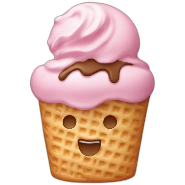 Ice cream biscuit  emoji