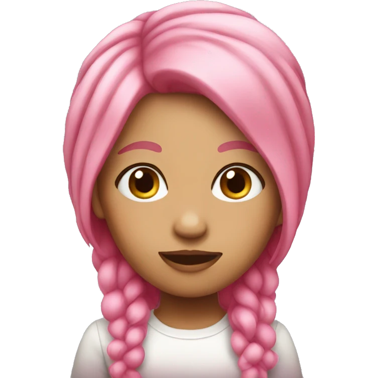 pink hair girl emoji