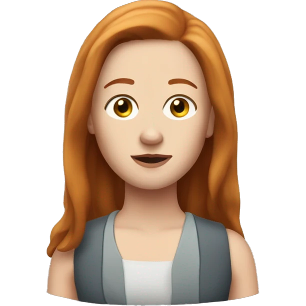 debbie gallagher with straight ginger hair from shameless emoji