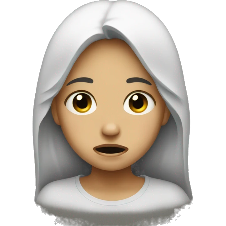 crying girl emoji