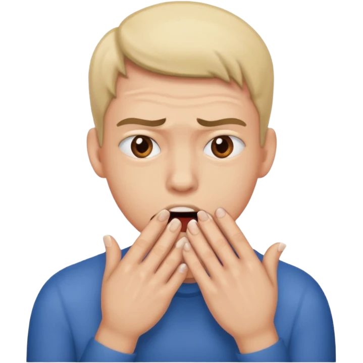 Bite nails. Nervous. emoji