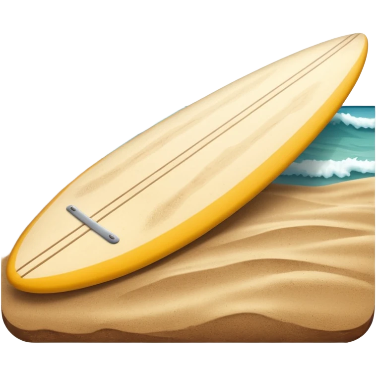 Surfboard Stuck in Sand emoji