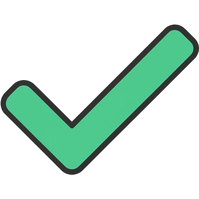 green check mark icon emoji