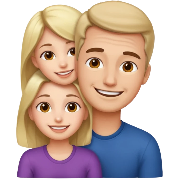 Girl sitting on man face emoji