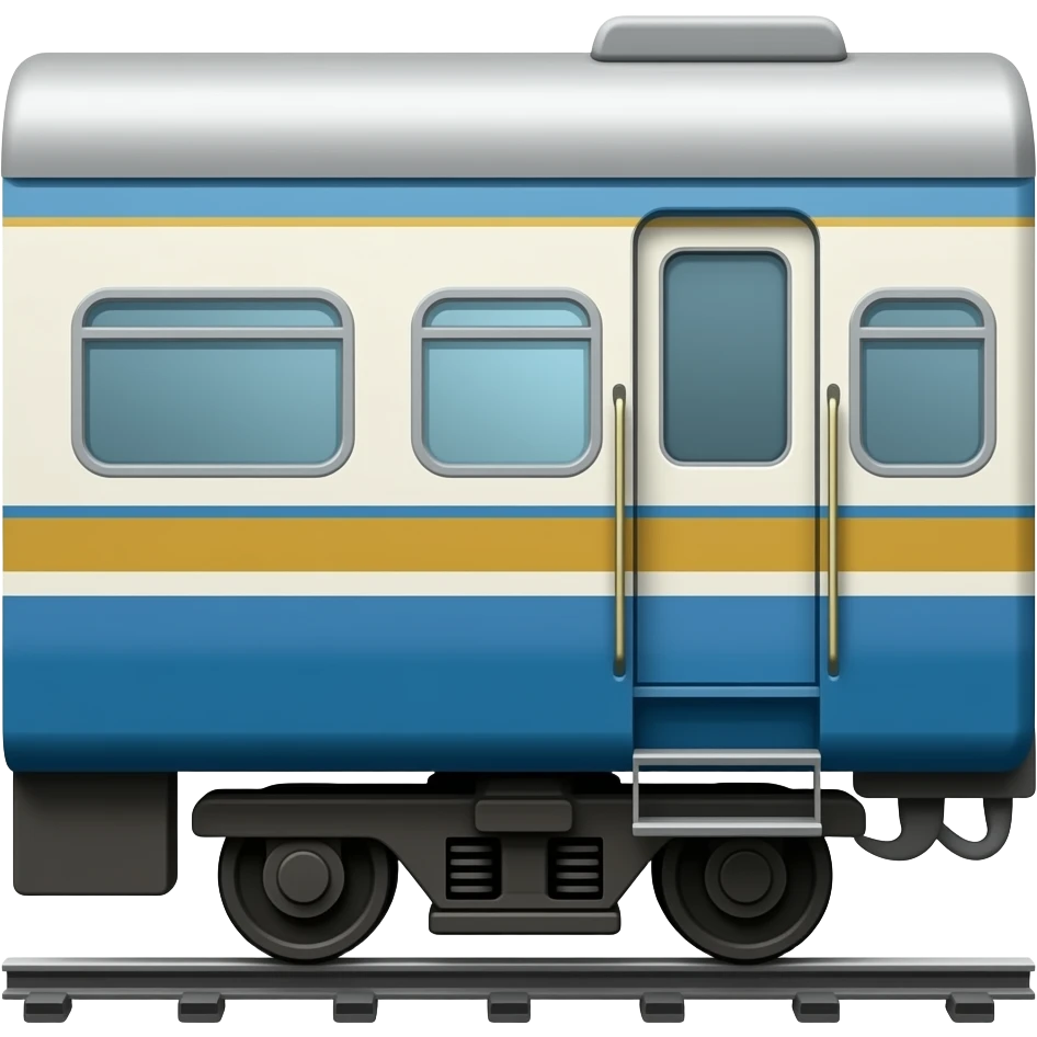 indian train  (side view) emoji