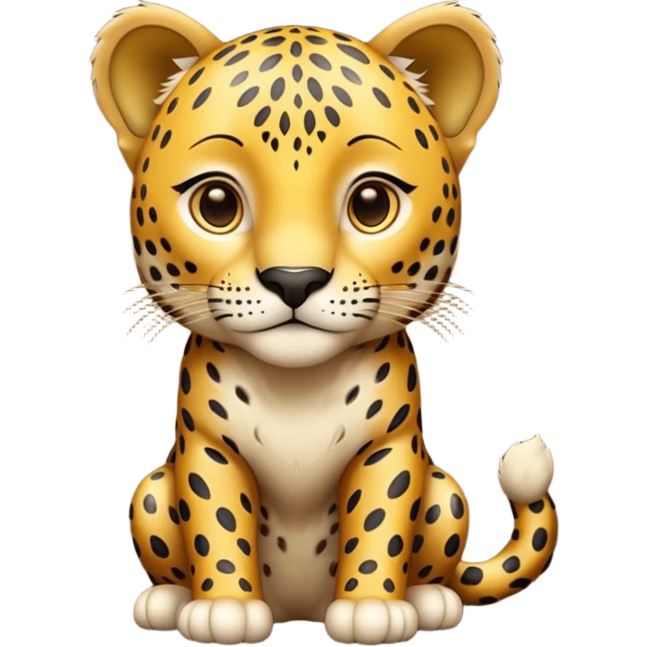 A high-resolution photo-realistic digital illustration of a young jaguar, chest upward A high-resolution, photo-realistic digital illustration of a majestic young jaguar emoji