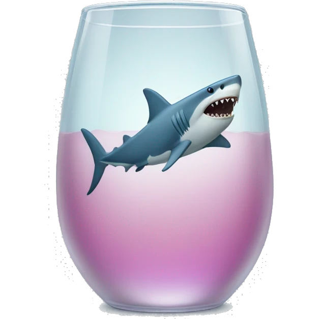 shark in a glass emoji
