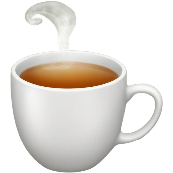 Looking at cup of tea emoji