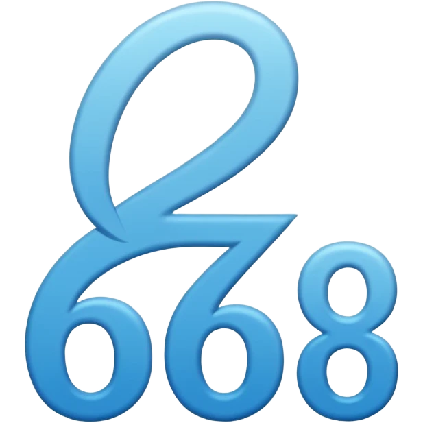 numbers saying 67 emoji