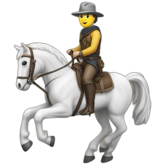 Tk78 sur un cheval emoji