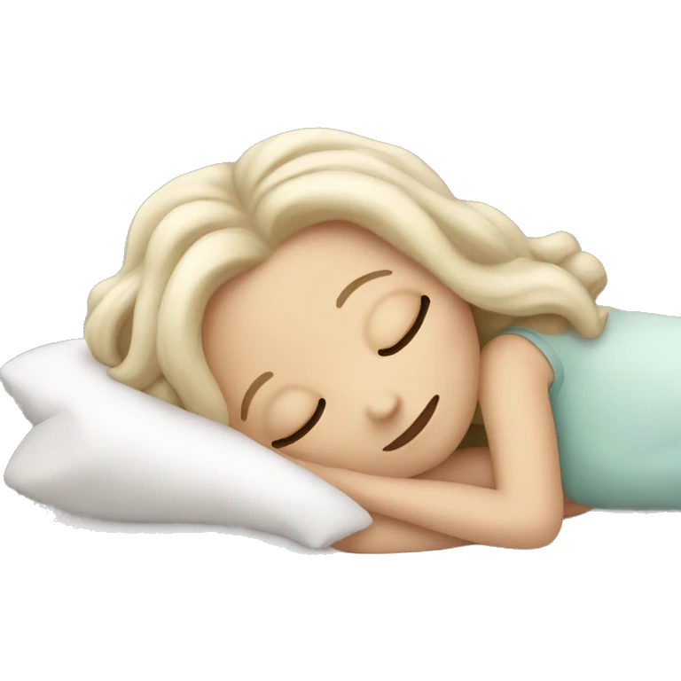 white girl sleeping emoji