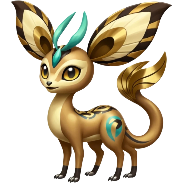  Egyptian Shiny Smooth Soft Glossy Tribal Exotic Colorful Tropical Meloetta-Venom-Heliolisk-Helioptile-Monster-Animal-Pokémon-Fakémon-fusion, full body, tribal markings  emoji