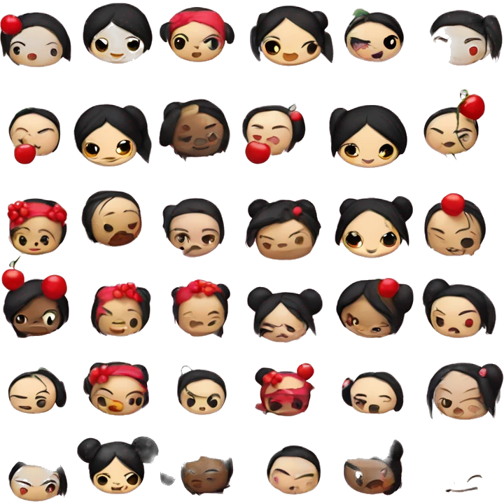 pucca with cherry’s emoji