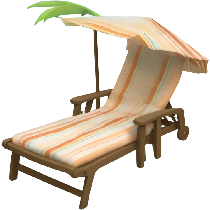 beach lounge chair emoji