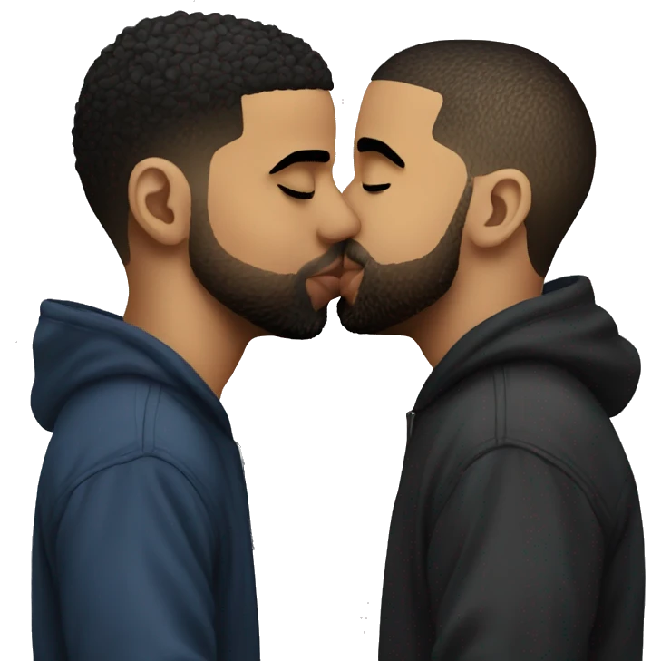 drake kissing drake kissing drake kissing drake emoji