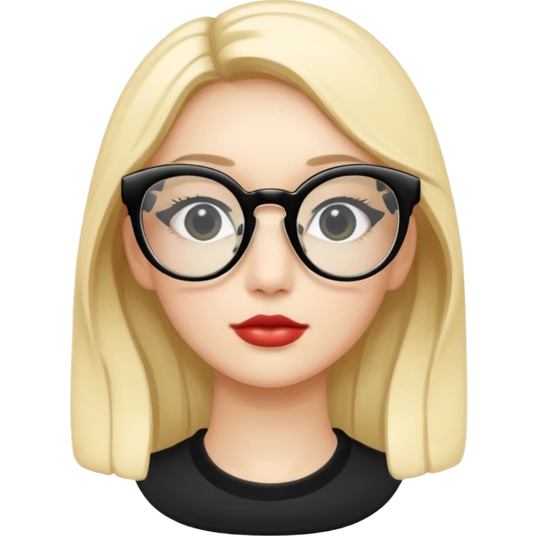 generate an ios genmoji of miu miu spectacles emoji