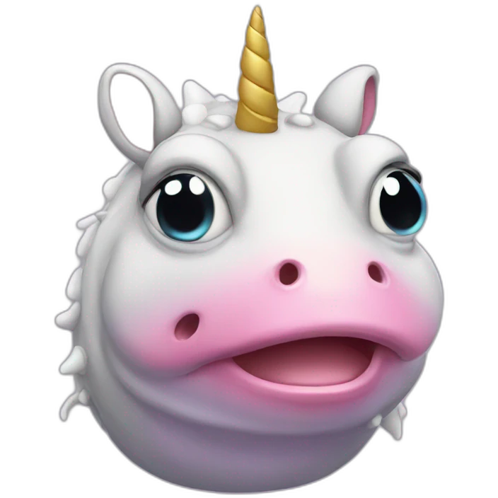 crying unicorn-toad emoji
