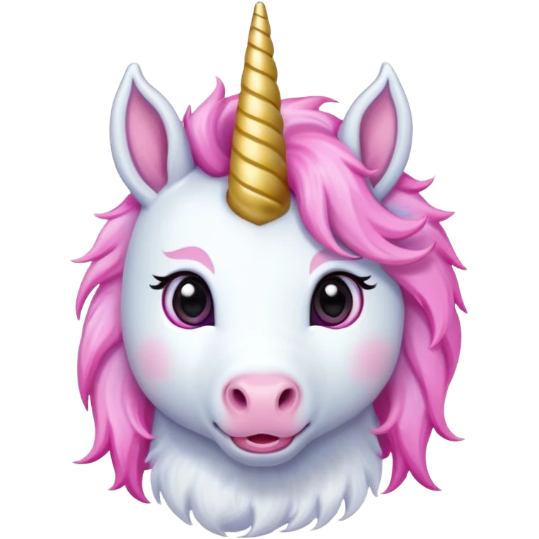 unicorn head, cute, adorable emoji