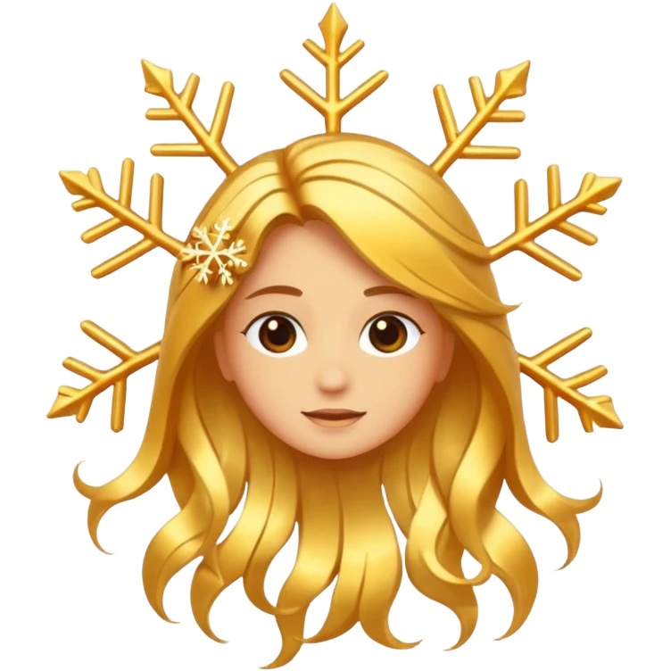 hair strand with sun and snowflake symbols emoji