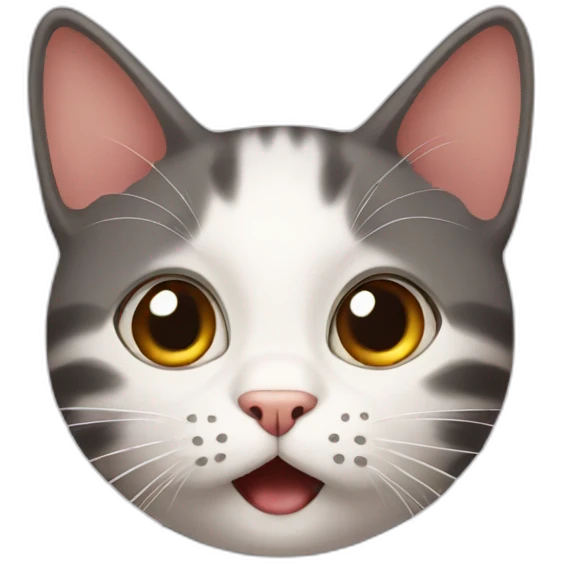 surprised face cat emoji