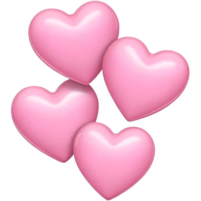 baby pink hearts emoji