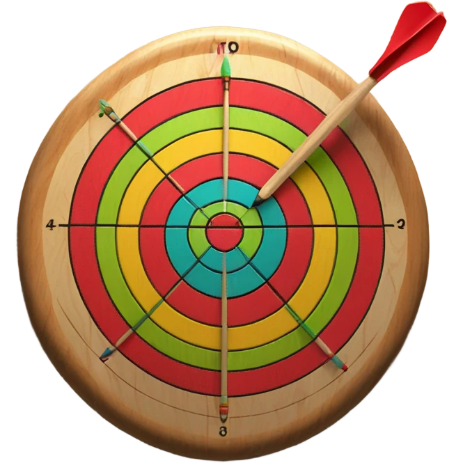 wooden dart board emoji