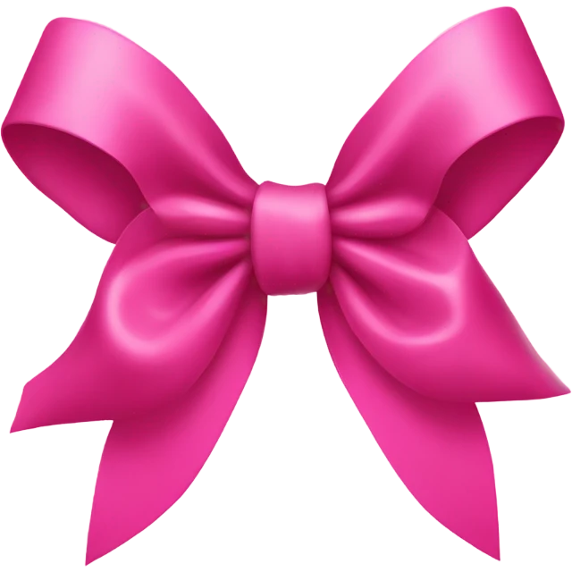Pink bow emoji