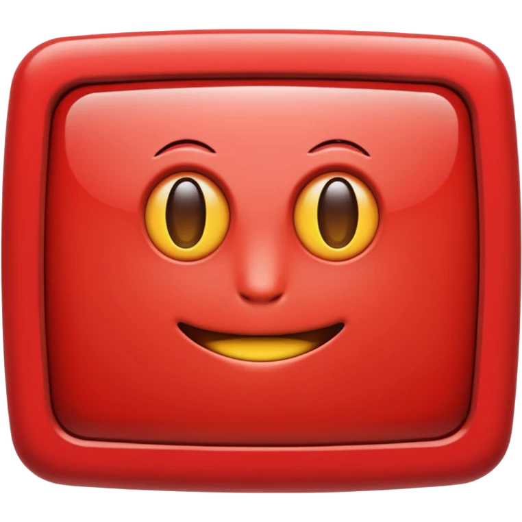Red monitor emoji