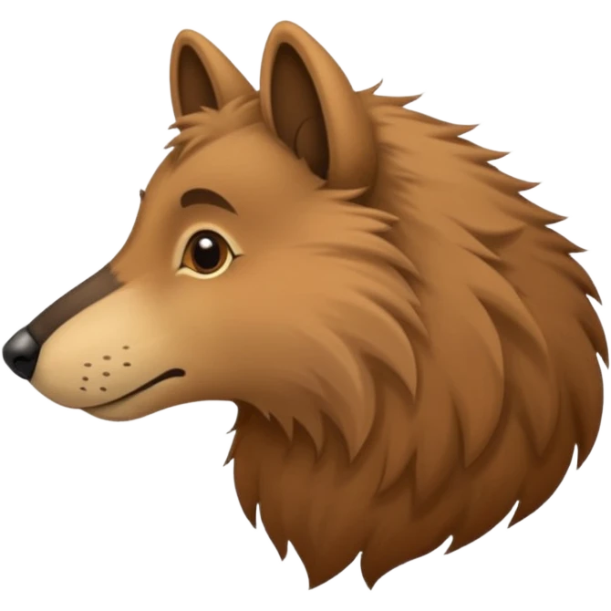 animal with  big nose, side view emoji