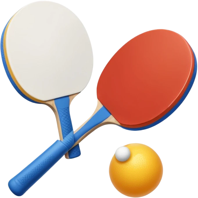 Generami l’emoji di un bicchiere di plastica e una pallina da ping-pong emoji