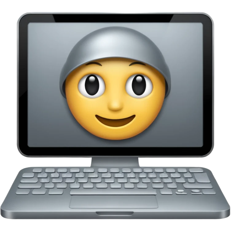 Friendly computer emoji