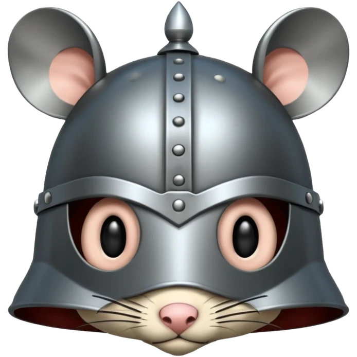 Medieval Helmets with mouse emoji