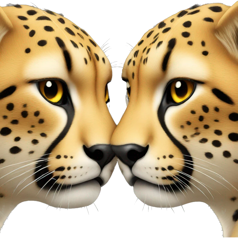 cheetah kissing emoji