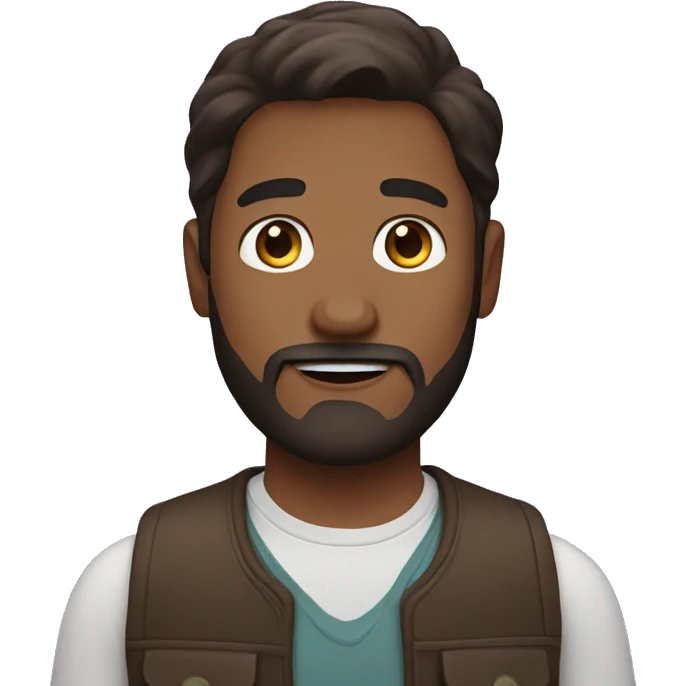 avatar for slack, man with beard and brown hair emoji