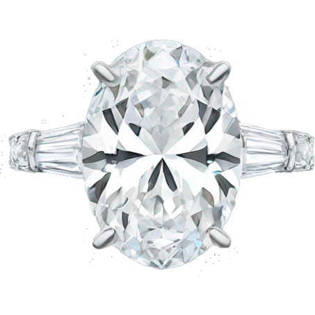 3 carat oval engagement ring emoji