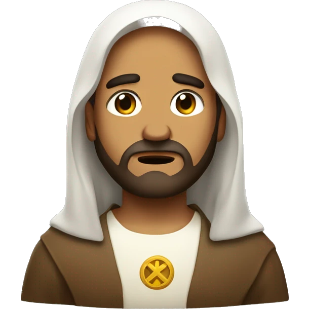 Jesús frowning emoji